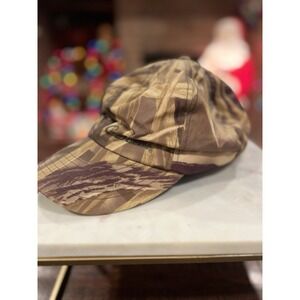 Vintage Cabela's Camo Cap Hat Large Made USA Quilted Lining Hunting Outdoors